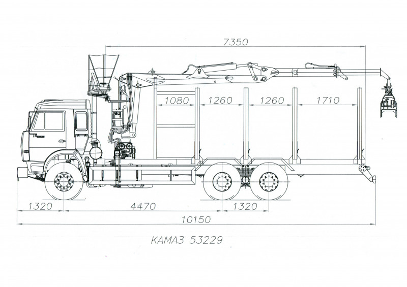 Камаз 53229 схема